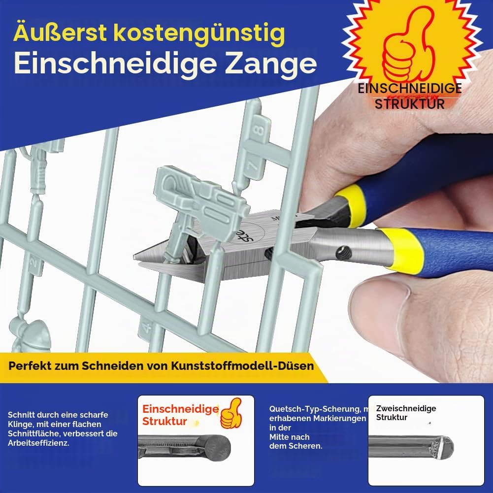 stedi 4,7-Zoll-Modellzange, mit ultradünnen einschneidigen und Klinge Fall Kunststoff-Modell Werkzeu