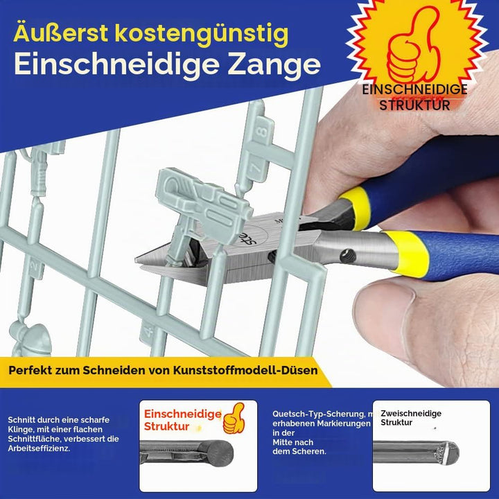 stedi 4,7-Zoll-Modellzange, mit ultradünnen einschneidigen und Klinge Fall Kunststoff-Modell Werkzeu