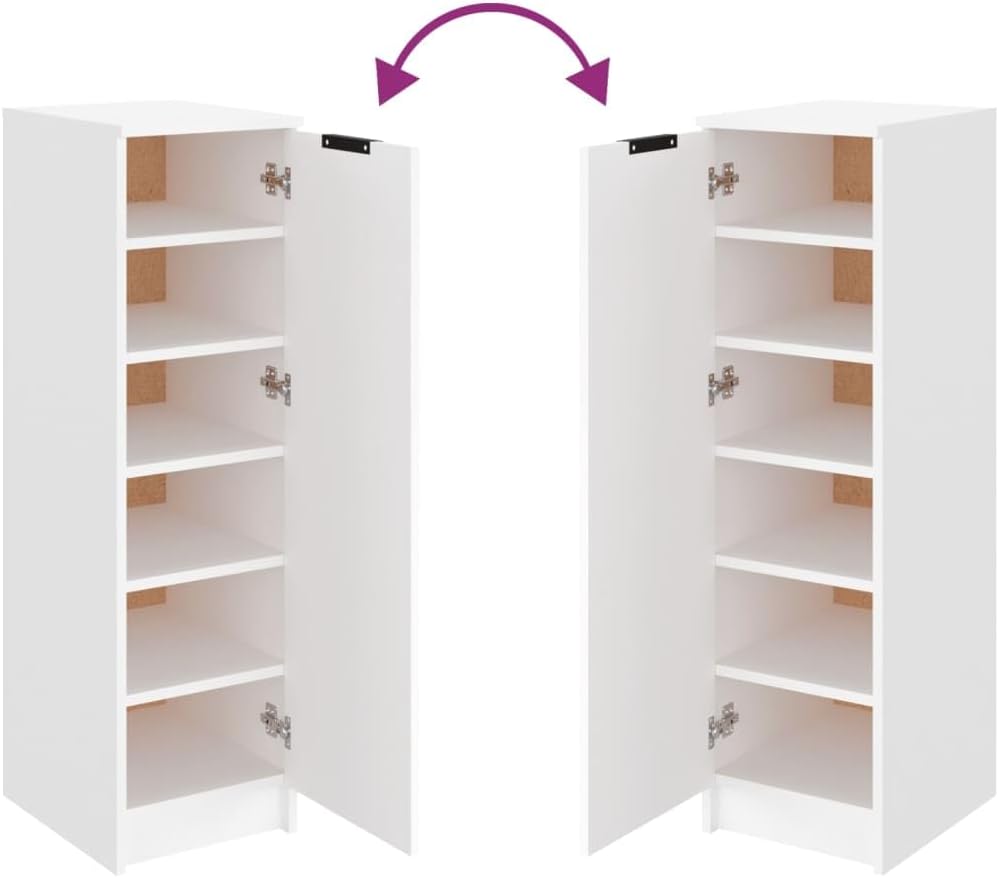 Möbel Schuhschrank Schuhregal Schuhkommode Schuhaufbewahrung Schuhständer 30x35x100 cm für Flur, Die