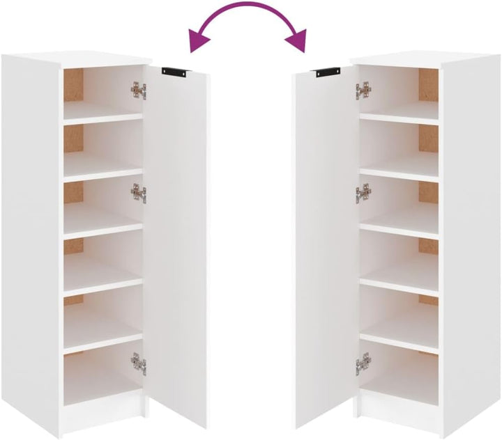 Möbel Schuhschrank Schuhregal Schuhkommode Schuhaufbewahrung Schuhständer 30x35x100 cm für Flur, Die