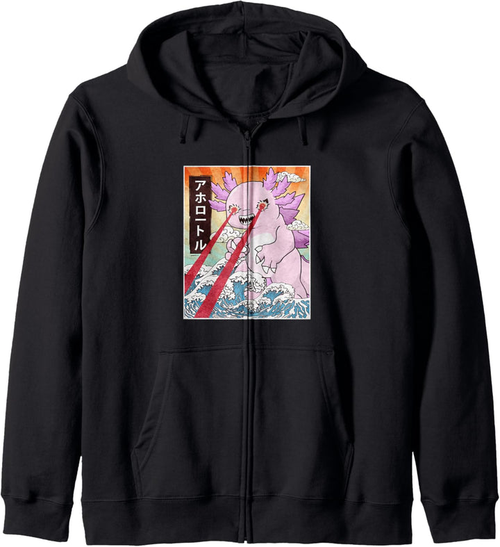 Kaiju Axolotl Japanisches Monster Kapuzenjacke