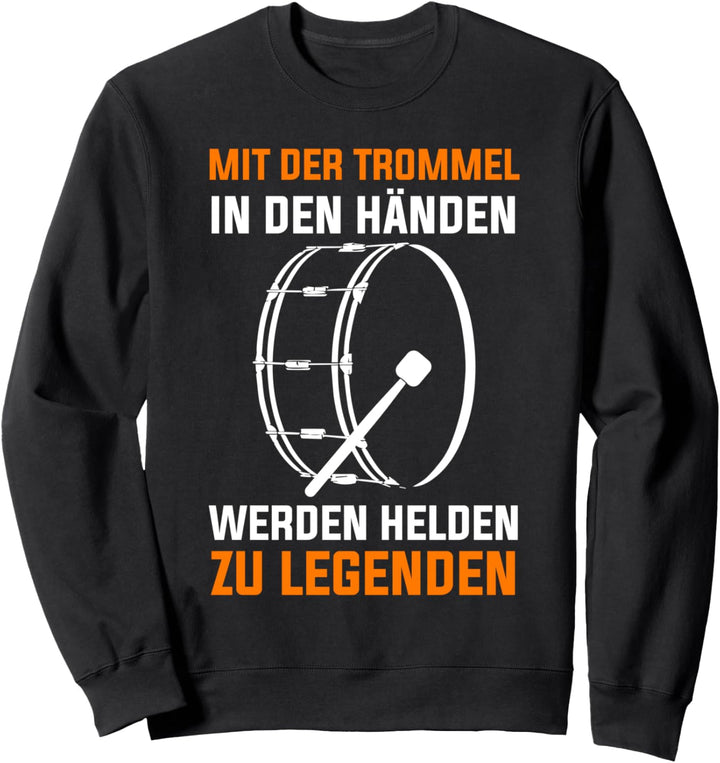 Trommel Trommler Drummer Marschtrommel Sweatshirt