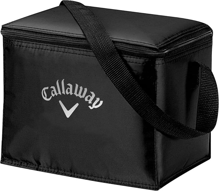 Weiche Kühltasche Geschenk-Set mit magnetischen Koozies (schwarz), Schwarz