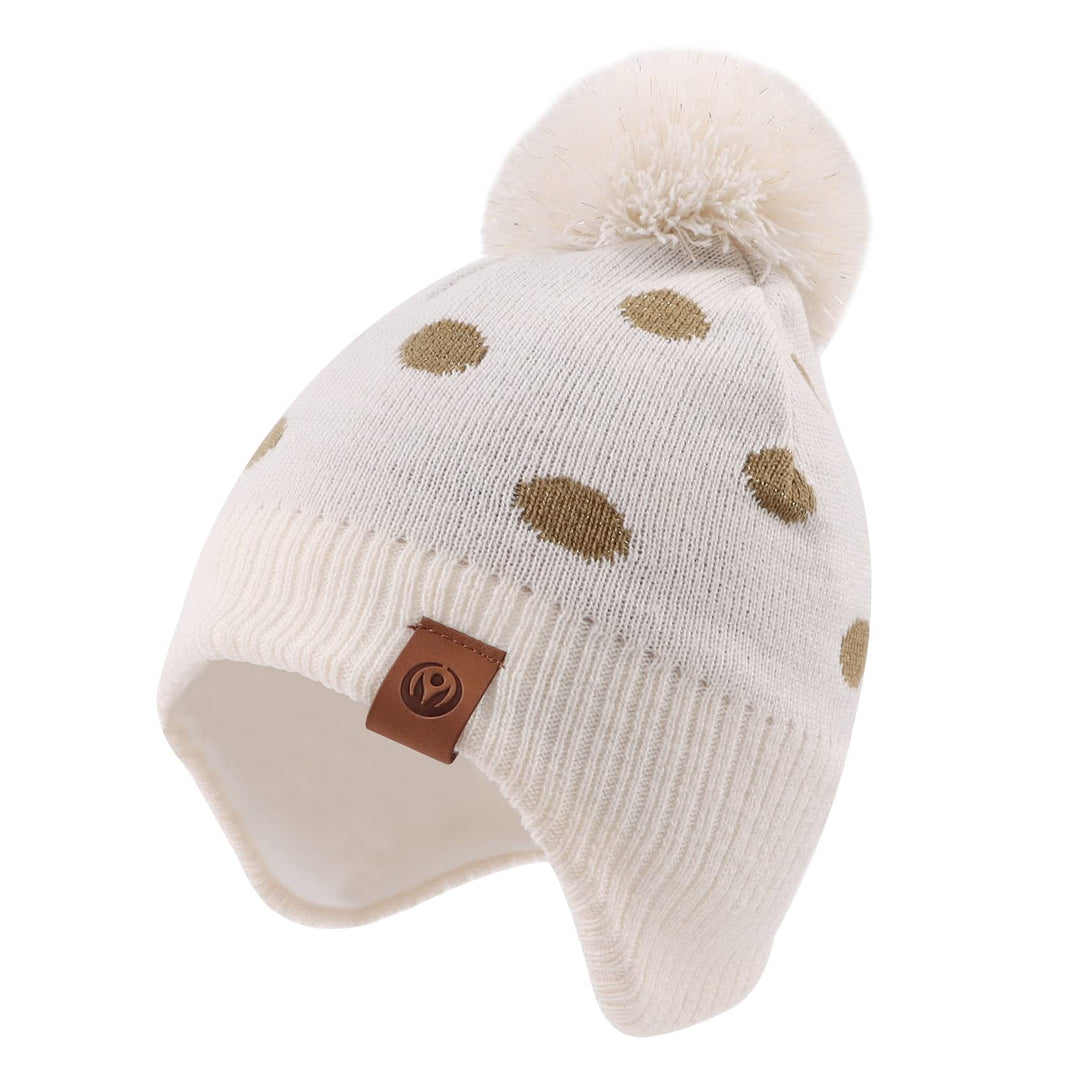 XIAOHAWANG Baby Strickmütze Winter Babymütze Junge Warme Kindermütze Junge Beanie Mütze Dicke Winter