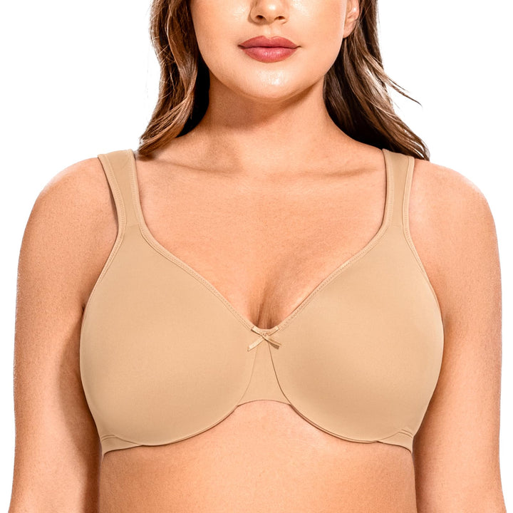 MELENECA Damen-Minimizer-BH in Übergrösse, vollständig bedeckend, nahtlos, Nicht gepolstert 70C Mand