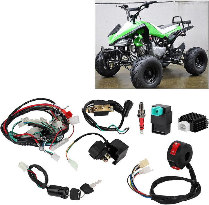 Kabelbaum Magnetspulengleichrichter CDI-Kit Passend für 50cc 70cc 110cc 125cc ATV Quad Bike quad 125