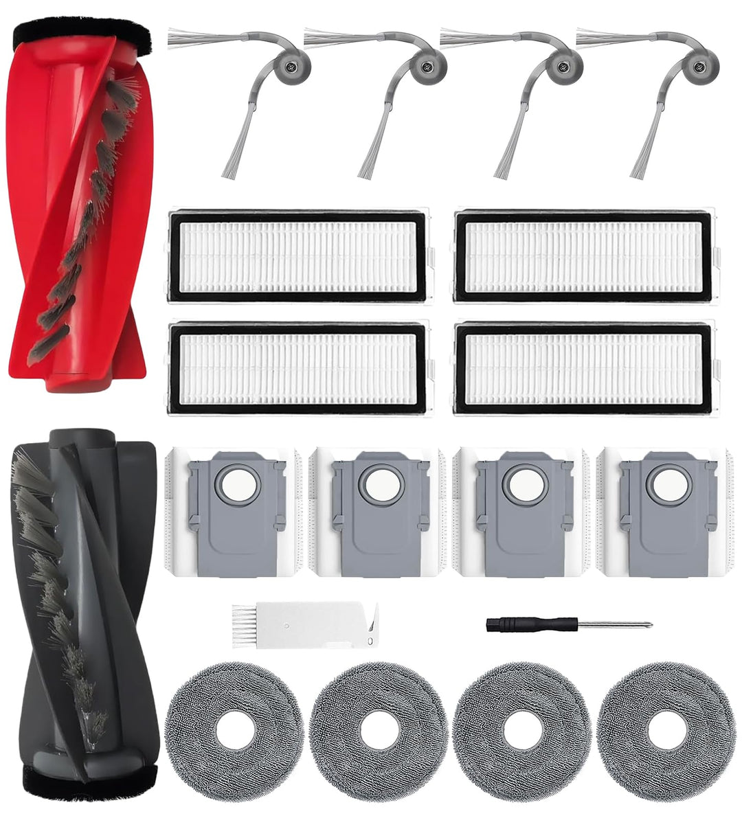 Zubehörset für Roborock Qrevo S5V /Qrevo Curv/Qrevo Curv S5X / Qrevo Edge/Qrevo Edge S5A Saugroboter