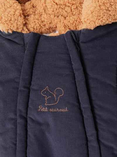 Vertbaudet Baby Winter-Overall, Cord mit Teddyfleece-Futter und Recycling-Wattierung BLEU 50, BLEU 5