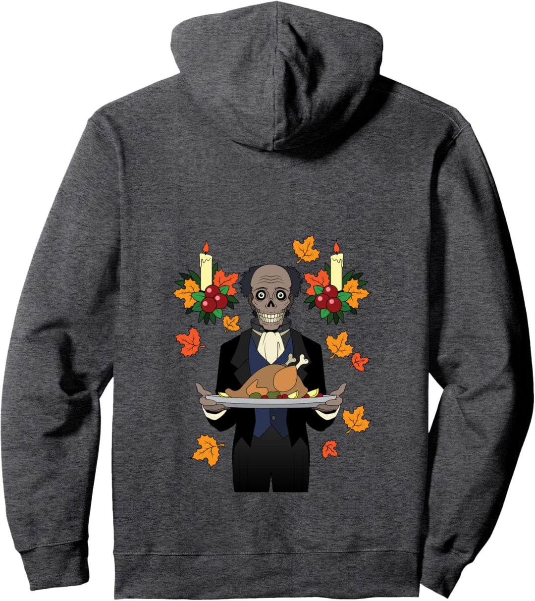 Zombie-Apokalypse-untoter Butler Bearing Thanksgiving Turkey Pullover Hoodie