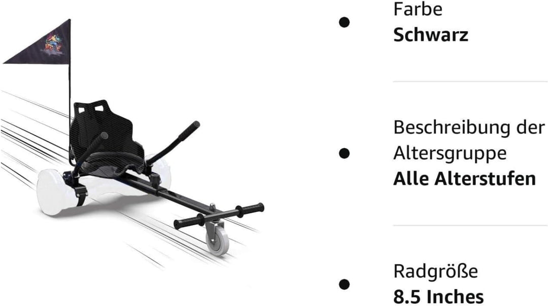 Hoverboards Go Kart, Hoverboards mit Sitzaufsatz Hoverkart,- Verstellbarer Hoverkart-Sitz für elektr