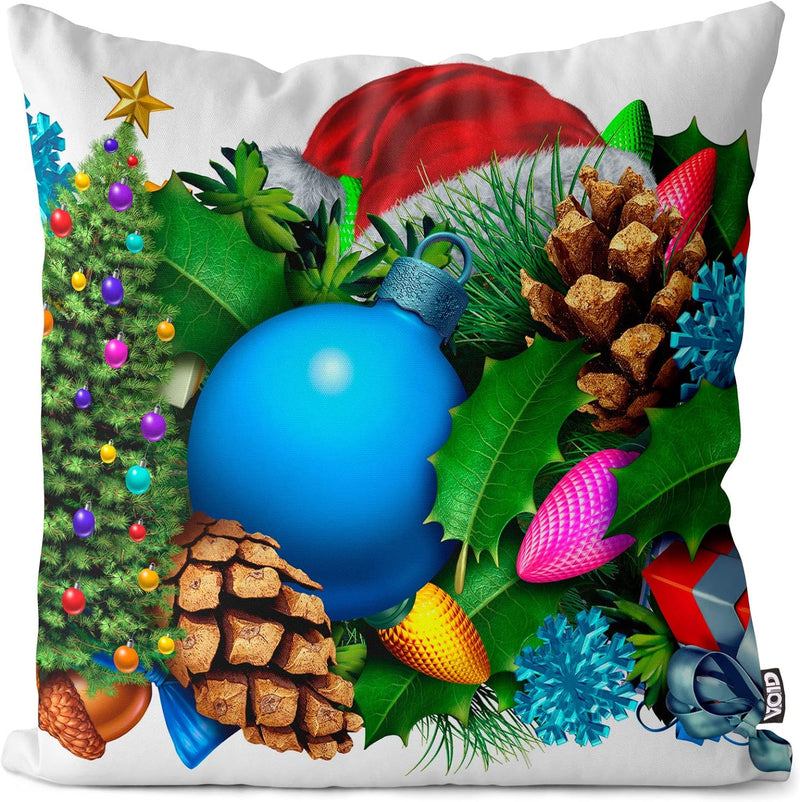 VOID Adventskranz Winter Kissenbezug Kissenhülle Sofakissen Kissen Deko Weihnachten Winter Weihnacht