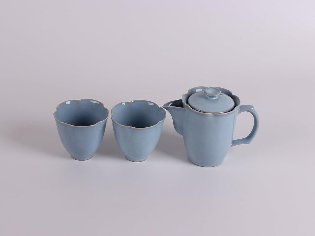 TEA SOUL B6021247 Set Mit Teekanne Und 2 Bechern, blau