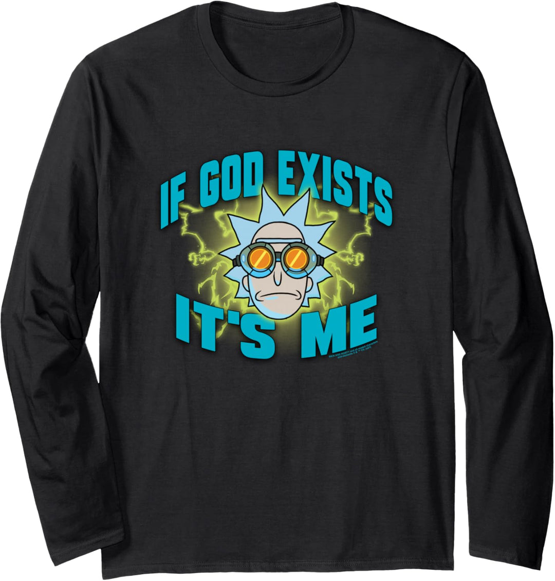 Rick and Morty If God Exists Langarmshirt