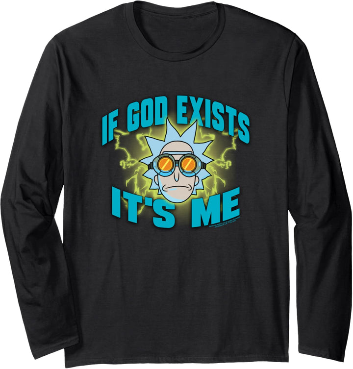 Rick and Morty If God Exists Langarmshirt