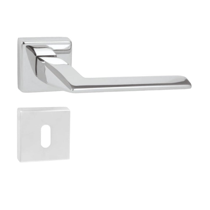 domino Türgriff ELIZA-QR M6 BB-Buntbart Drückergarnitur für Zimmertüren Türdrücker-Set Rosetten-Garn