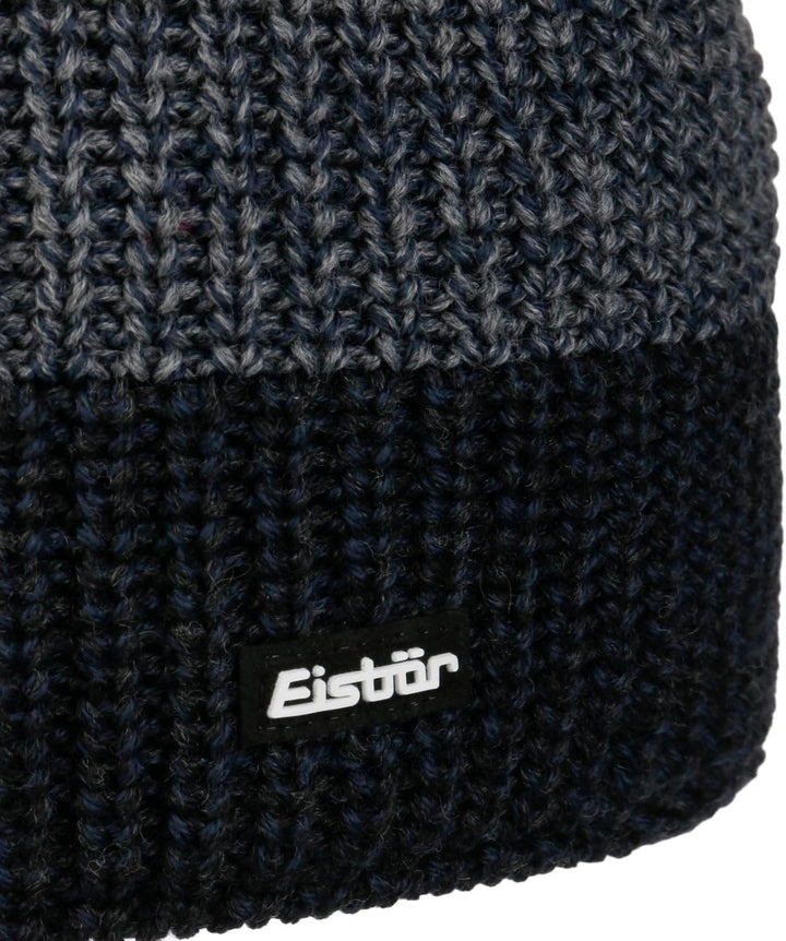 Eisbär Herren Beanie Caris Einheitsgrösse grafitmeliert-cobaltmel-grauco, Einheitsgrösse grafitmelie