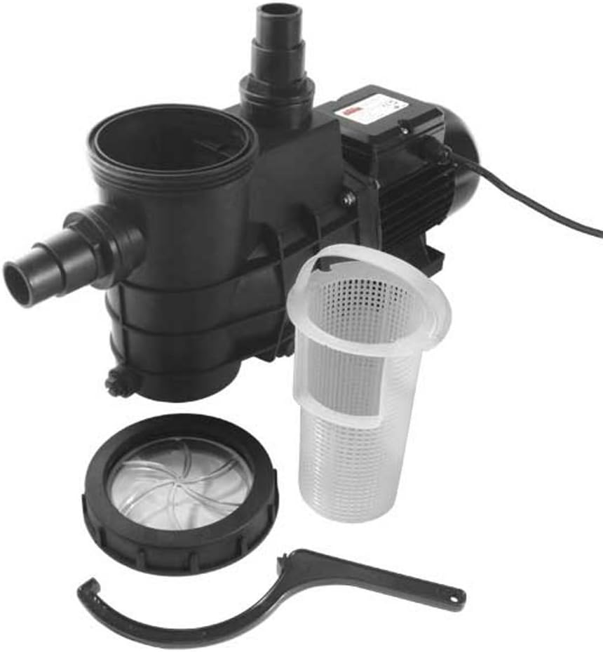 Mauk Schwimmbadpumpe 320 W 7500l/h max 60 m³ inkl Vorfiltereinsatz Single, Single