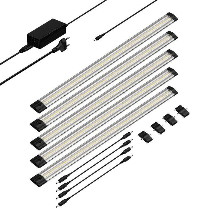 parlat LED Unterbau-Leuchte SIRIS, flach, je 50cm, je 655lm, weiss, 5er Set 5er Set Lichtfarbe: Weis