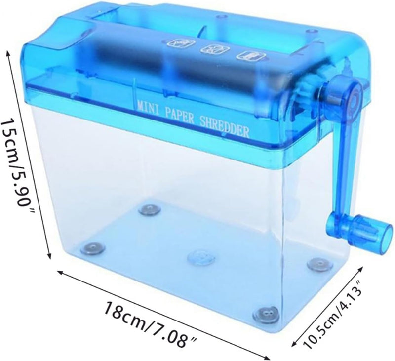 Hand-Aktenvernichter, Tragbare Streifenschnitt-Aktenvernichtermaschine, Hand-Aktenvernichter mit 1 L
