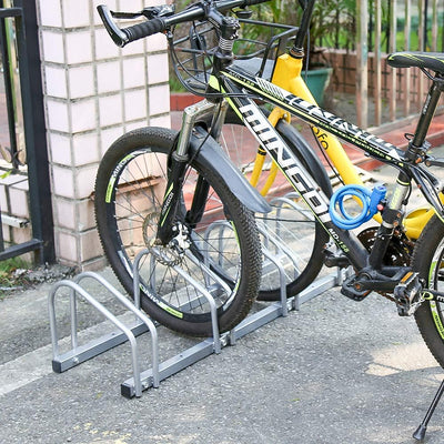 Randaco Aufstellständer Mehrfachständer für 5 Fahrräder Fahrrad Ständer Hinterbauständer Boden Wand