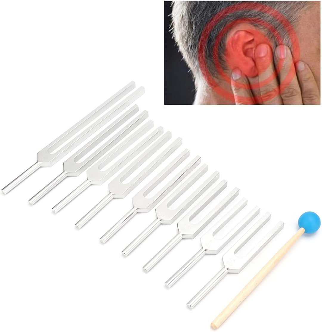 ANKROYU 9 Stück Stimmgabel Set, Tuning Fork 174/285/396/417/528/639/741/852/963 Hz Klangheilungsther