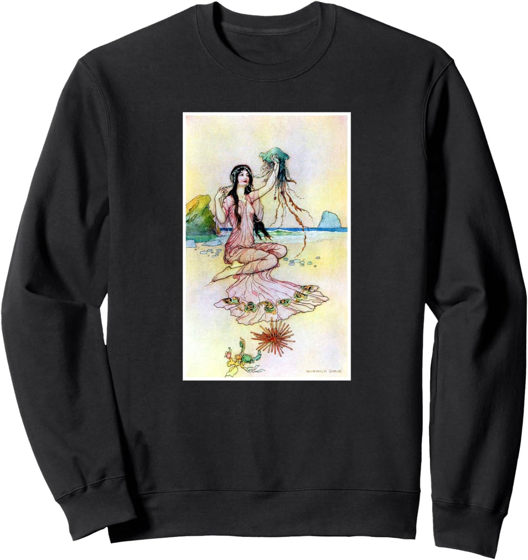 Prinzessin Schmuck Seashore Quallen Warwick Goble Skurril Sweatshirt