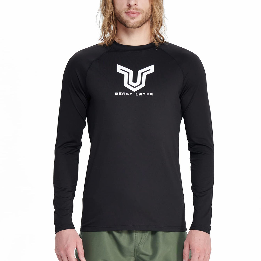 HUGE SPORTS Herren Festes Rashguard Langarm Surfen Schwimmshirt Langarmshirt alle Outdoor Aktivitäte
