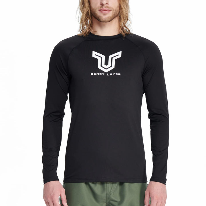 HUGE SPORTS Herren Festes Rashguard Langarm Surfen Schwimmshirt Langarmshirt alle Outdoor Aktivitäte