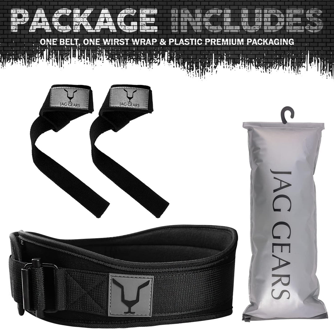 JAG Gewichthebergürtel Herren und Damen - Auto Lock Lifting Belt mit Zughilfen Bodybuilding für Kraf