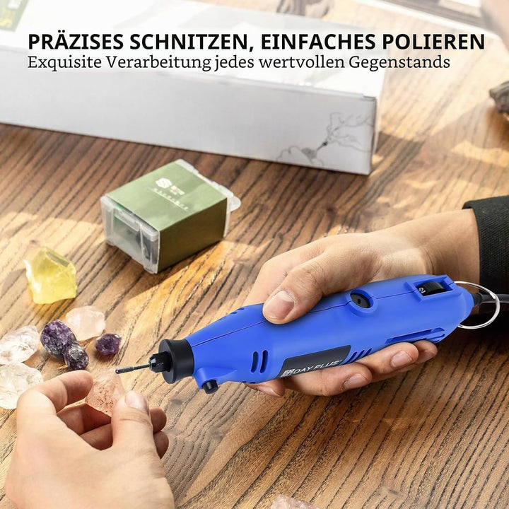 Mini Schleifer Multifunktionswerkzeug mit 80 Zubehör, 6-Variabler Geschwindigkeit, 10000-32000RPM Sc