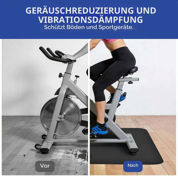 DiULi Yogamatte, Bodenschutzmatte Fitnessgerät Fitnessmatte mit Tragegurt und Tasche, für Pilates, W