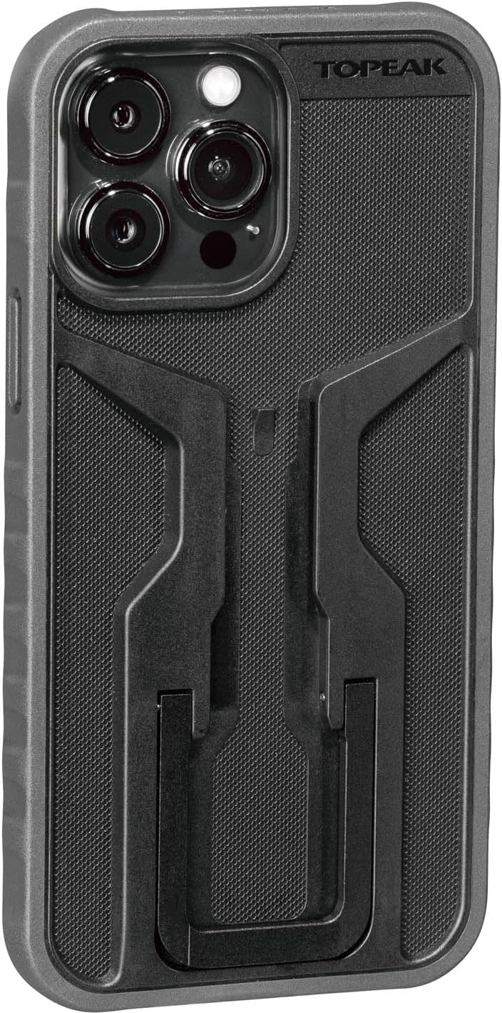 Topeak Unisex – Erwachsene RideCase für iPhone 13 Pro Max, Black/Gray, mit Halter Smartphone-Hüllen,