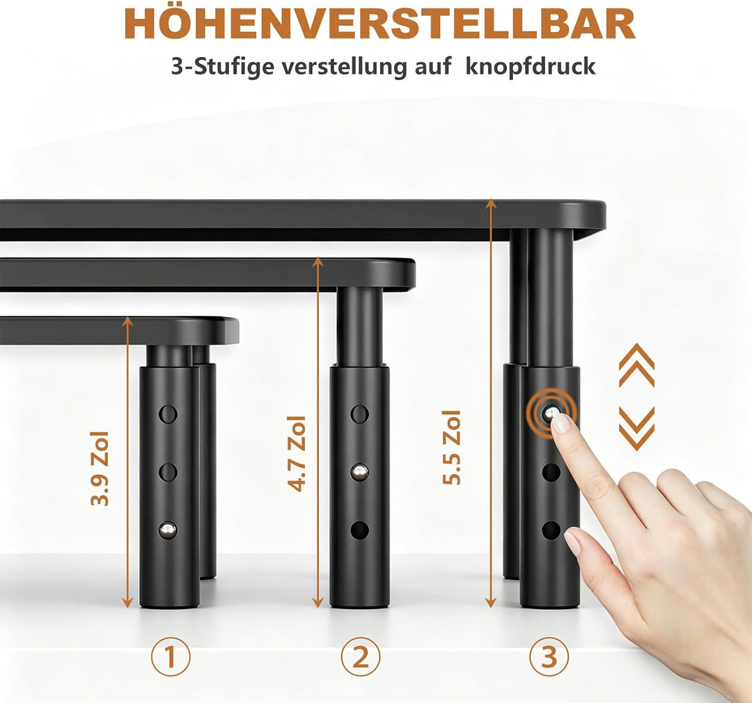 Verstellbarer Stand für Automatischer Katzenfütterständer, Entlastet Wirbelsäule und Gelenke spürbar