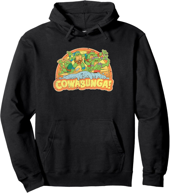 Teenage Mutant Ninja Turtles Gang Retro-Cowabunga Pullover Hoodie
