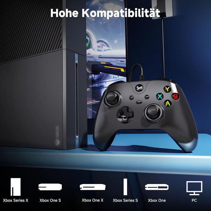 Kabelgebundener controller für xbox one,Wired Controller für Xbox Series X|S, Xbox One & Windows 10/