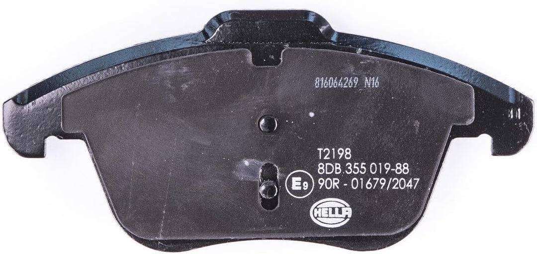 HELLA PAGID 8DB 355 019-881 Bremsbelagsatz - T2198 - Dicke/Stärke: 20.5mm - Bremssystem: Teves - nic