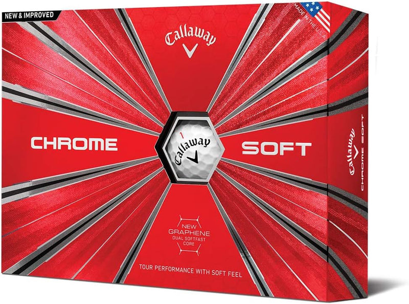 .Callaway Chrome Soft - Individuell Bedruckt mit Ihrem Text Bild oder Logo 12 Stk, 12 Stk