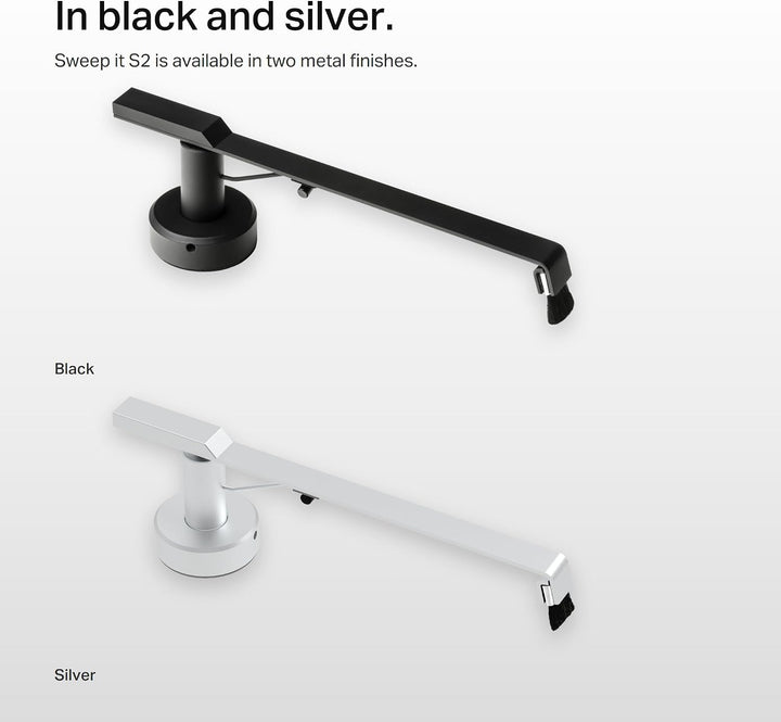 Pro-Ject Sweep It S2, Magnetisch stabilisierter Mitlaufbesen (Silber), Silber