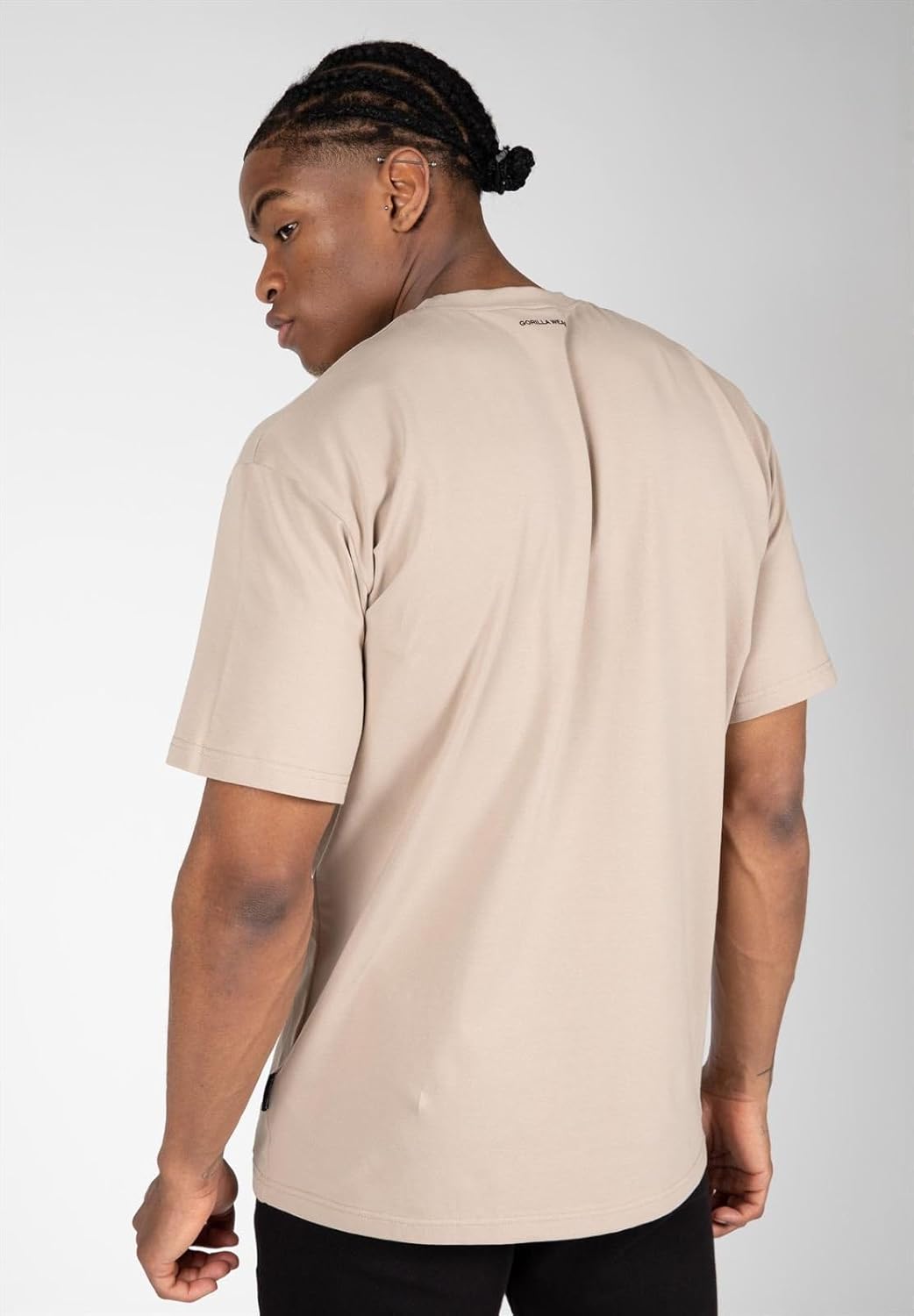 Gorilla Wear Dover Oversized T-Shirt - schwarz - hochwertig aus robustem und dehnbarem Stoff für Bod