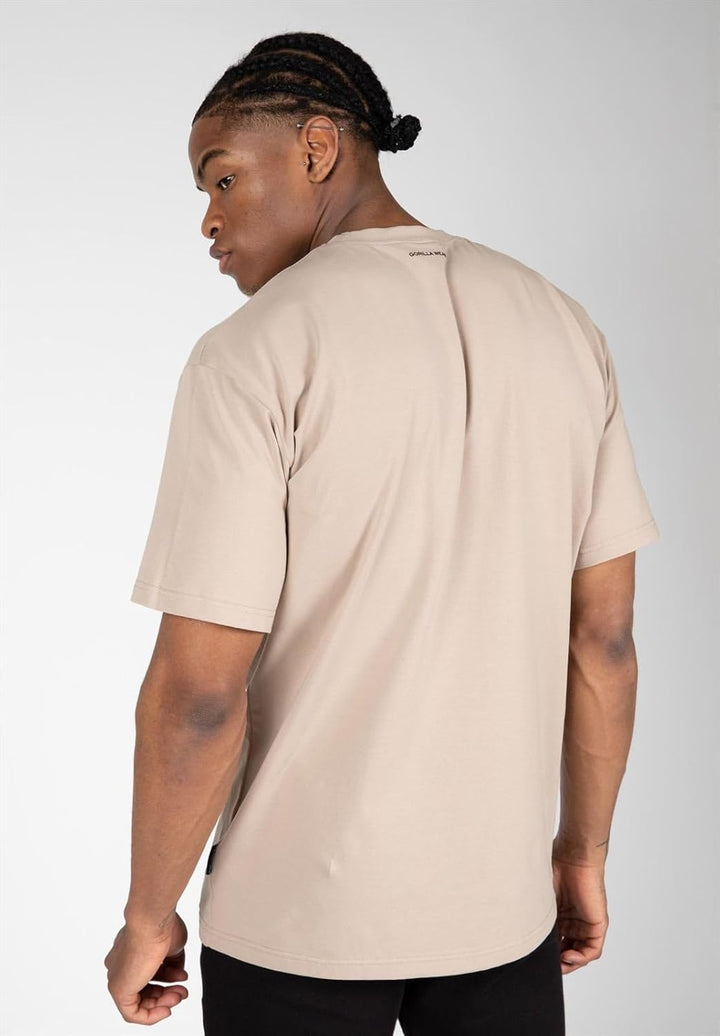 Gorilla Wear Dover Oversized T-Shirt - schwarz - hochwertig aus robustem und dehnbarem Stoff für Bod