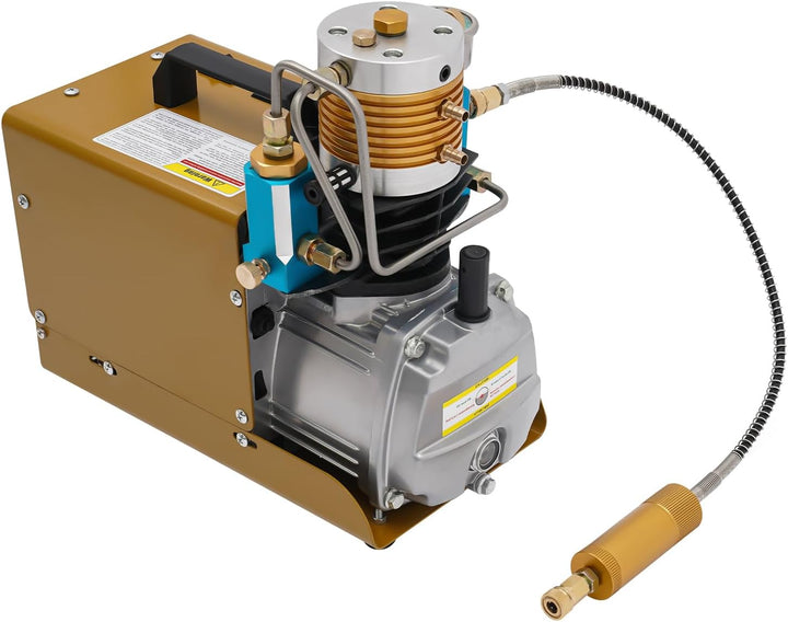 1800W Hochdruck-Luftpumpe 220V Luftkompressorpumpe mit Externen Öl- und Wasserabscheider 0-30Mpa Vor