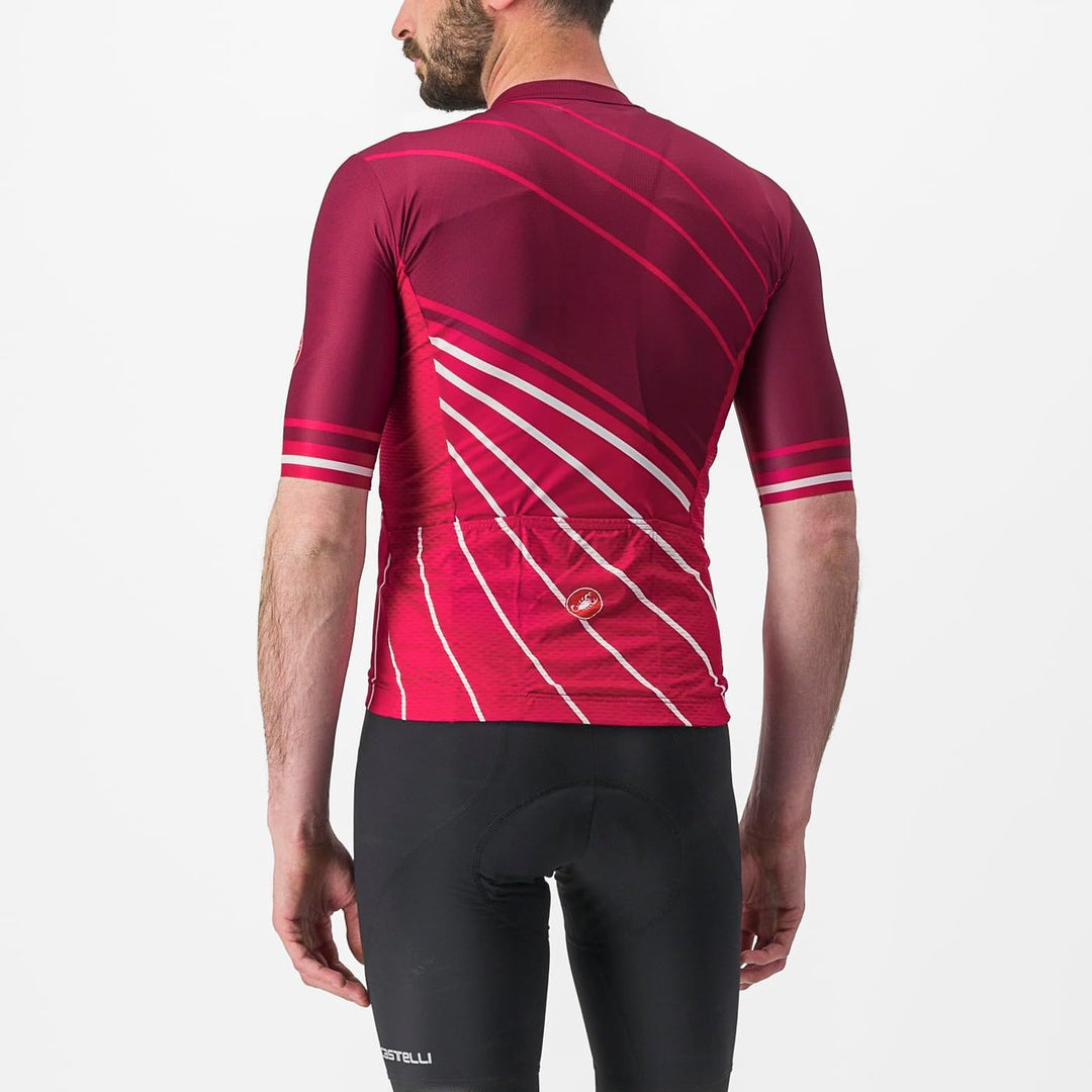 CASTELLI Herren Speed Strada Jersey T-Shirt XXL Bordeaux/Persisch Rot, XXL Bordeaux/Persisch Rot