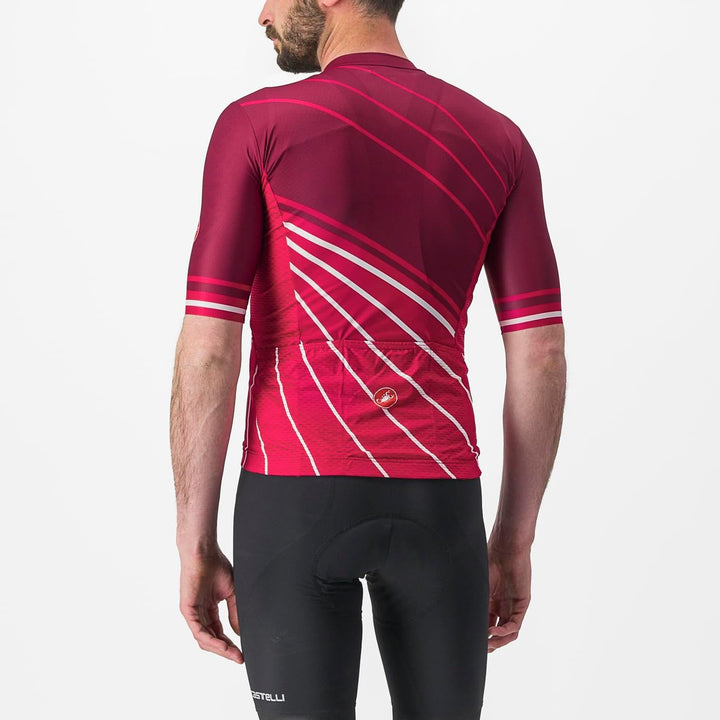 CASTELLI Herren Speed Strada Jersey T-Shirt XXL Bordeaux/Persisch Rot, XXL Bordeaux/Persisch Rot