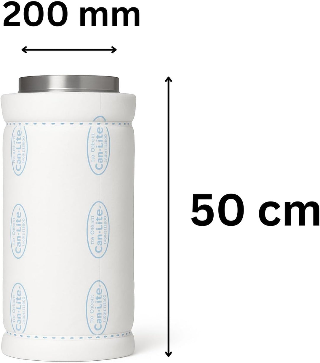 Can-Lite Weedness Aktivkohlefilter Grow 1000 m³ - AKF Rohrlüfter Anbau Indoor Belüftung Geruchsfilte