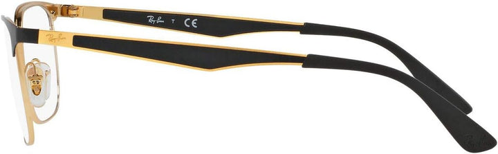 Ray-Ban Unisex-Erwachsene 0rx 6363 2890 52 Brillengestell, Gold (Gold Top On Black)