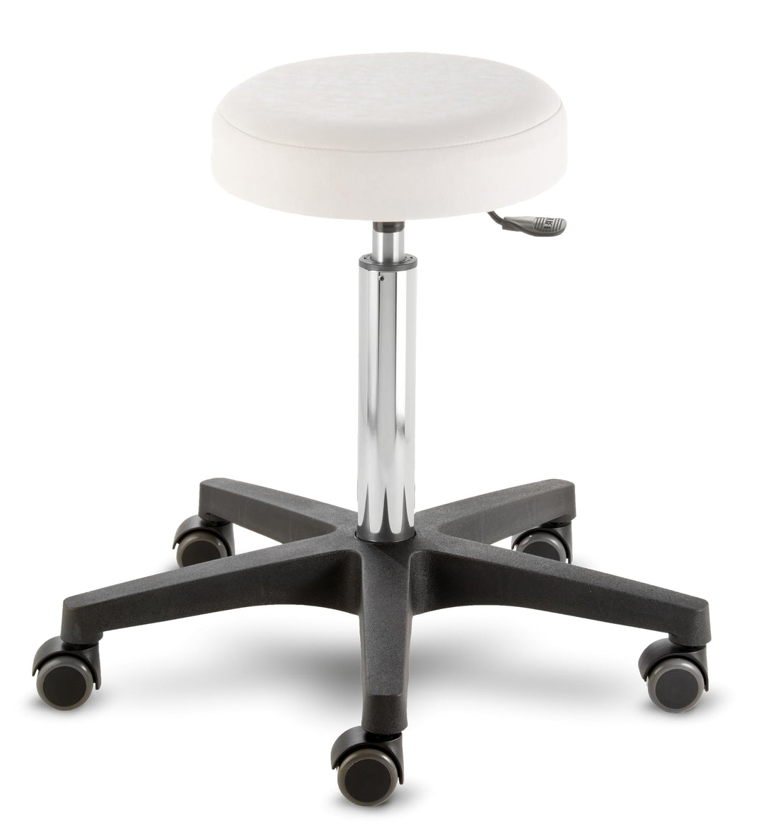 Prova Nova GmbH Rollhocker Comfort 4400, Sitzhöhe ca. 54-73 cm, Rundsitz Ø 33 cm, Rollen/Bodengleite