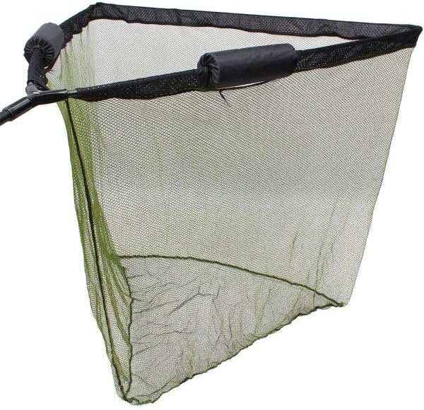 Grossfischkescher Karpfenkescher Kescherkopf 128x128cm mit Auftriebshilfe grün