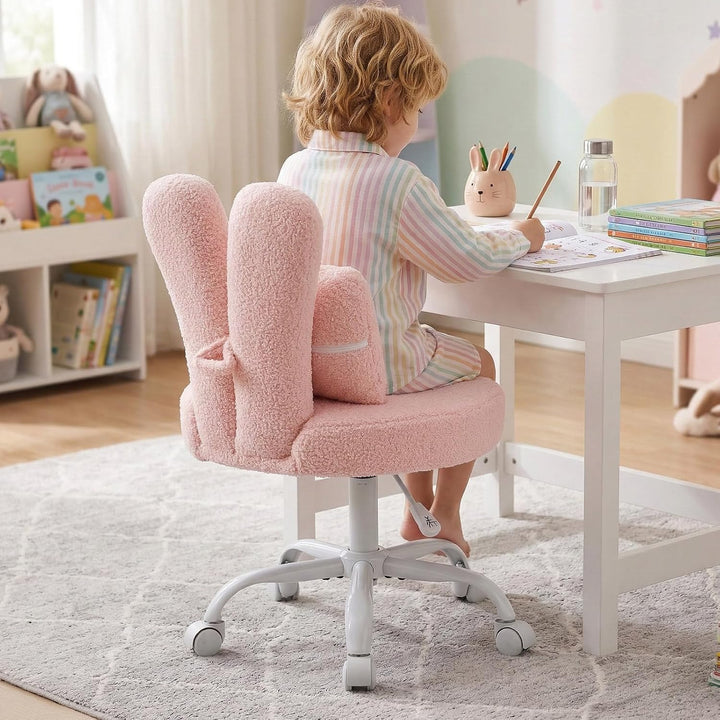 LEADZM Homeoffice Stuhl, Schminkstuhl, Kinder Schreibtischstuhl Weiss | für Kinderzimmer kinderschre