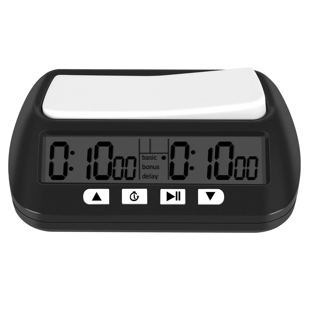 Jevina Schachuhr, Digitaler Schach-Timer und Spiel-Timer, Tragbare -Mehrzweck--Uhr Schwarz
