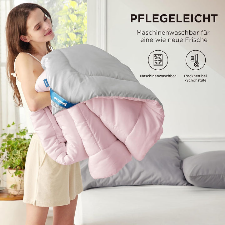 BEDSURE Bettdecke Ohne Bezug 135x200 - Bettdecke 135x200 für Allergiker, Warm & Gemütlich Ganzjahres